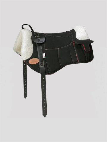 BAREBACK PAD - FLEECE TRIMMED w/ STIRRUP BARS